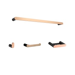 Rose Gold Bathroom Accessories Combo Set